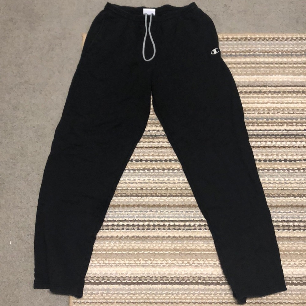 Men’s Black Champion Sweatpants Large